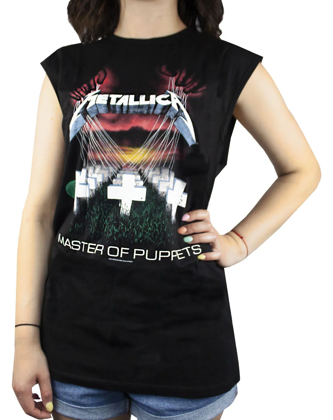 Amplified Metallica Master Of Puppets Women's Sleeveless T-shirt