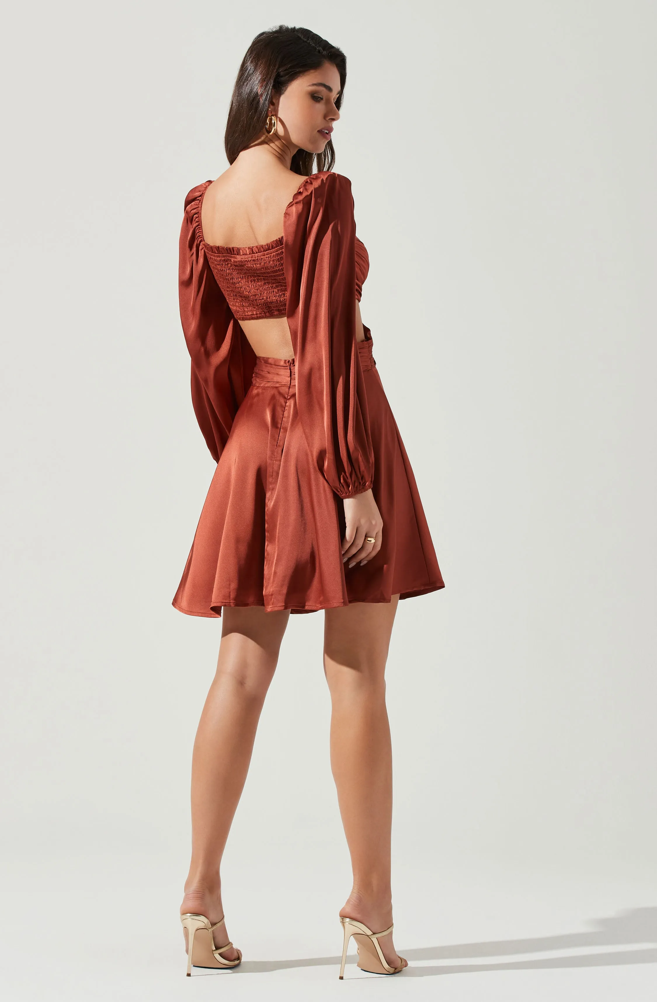 Anamaria Cutout Long Sleeve Mini Dress