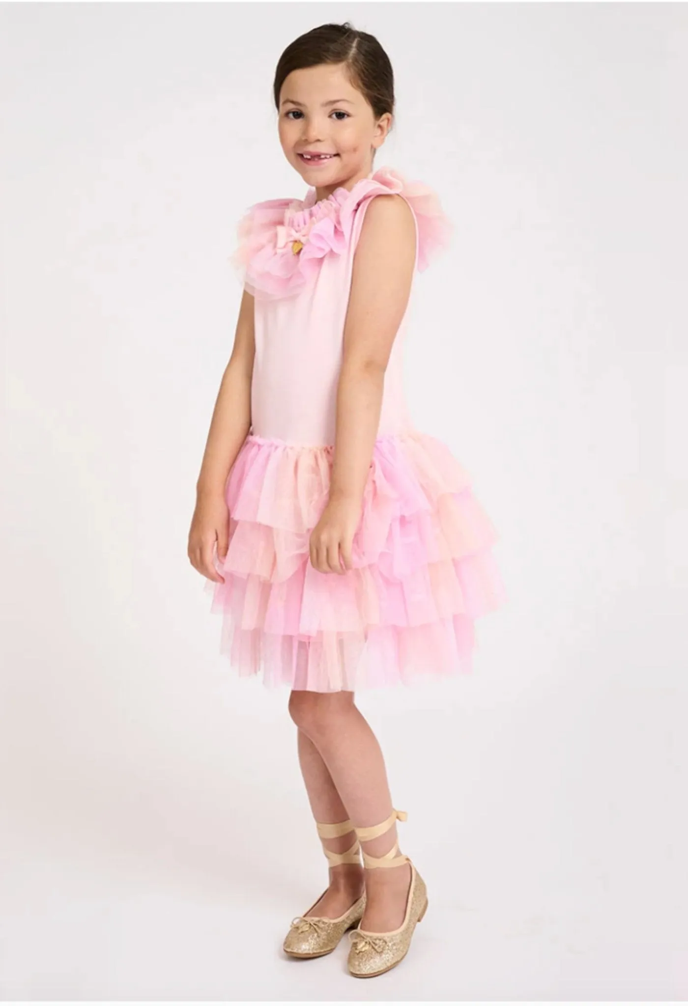 Angel's Face Girls Fruit Salad Dress In Fairy Pink