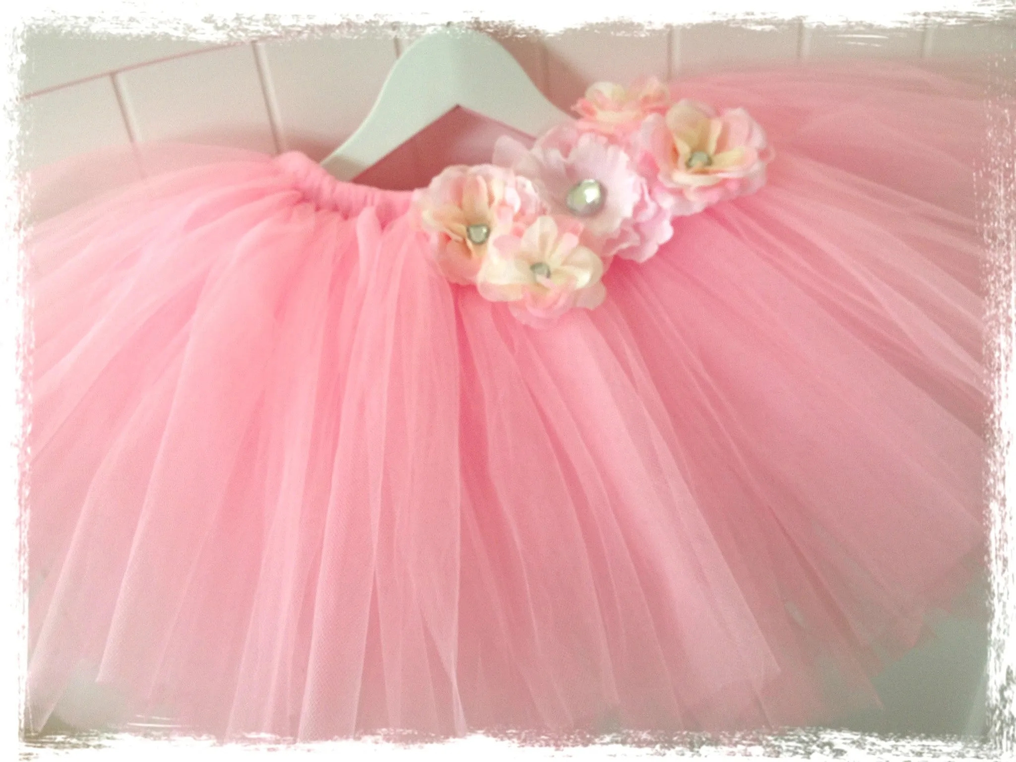 Baby & Girl Fluffy Floral Fairy Tutu Skirt