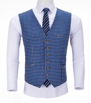 Casual Polka-dot V Neck Waistcoat