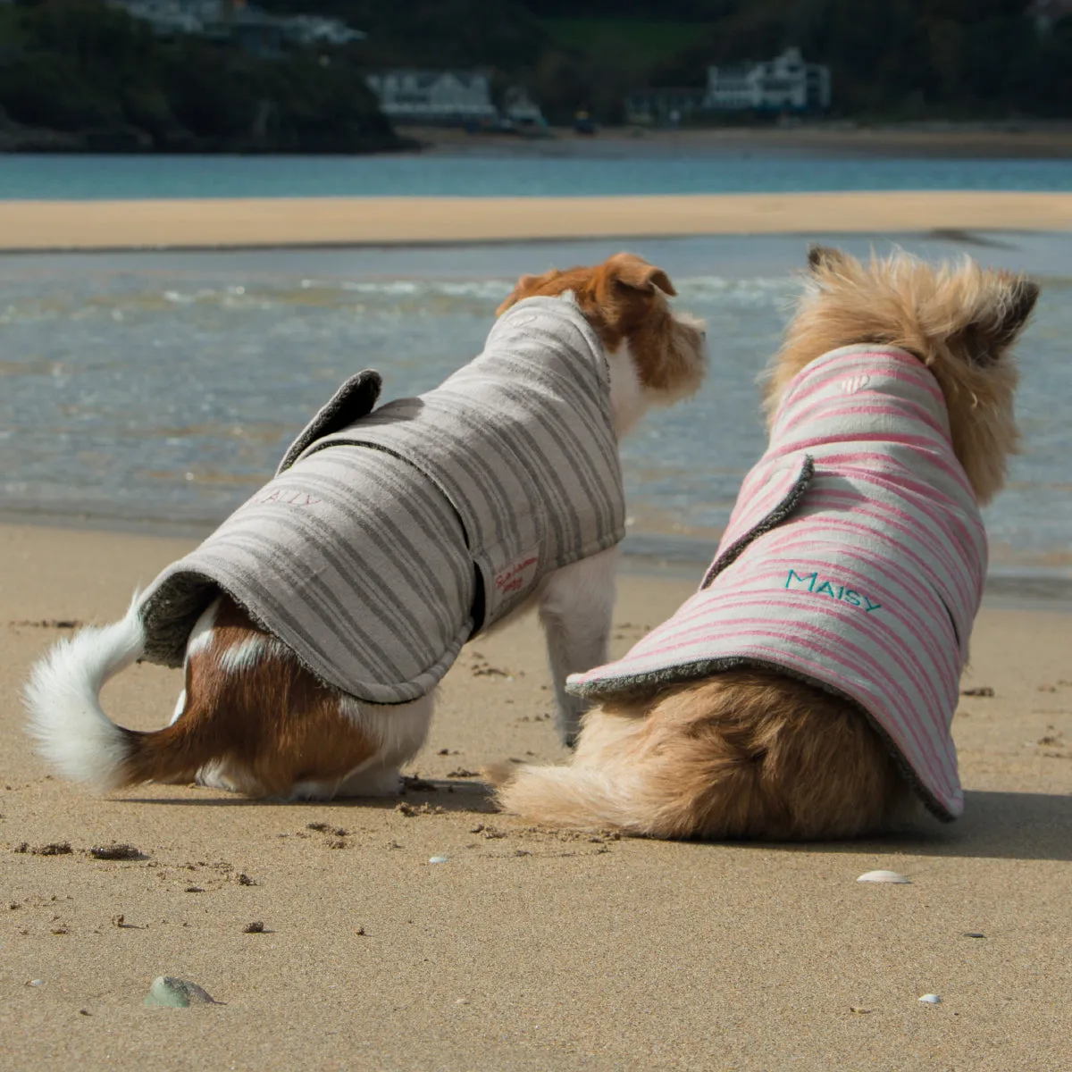 Charcoal Stripe Dog Coat