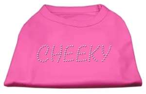 Cheeky Rhinestone Shirt Bright Pink XS (8)