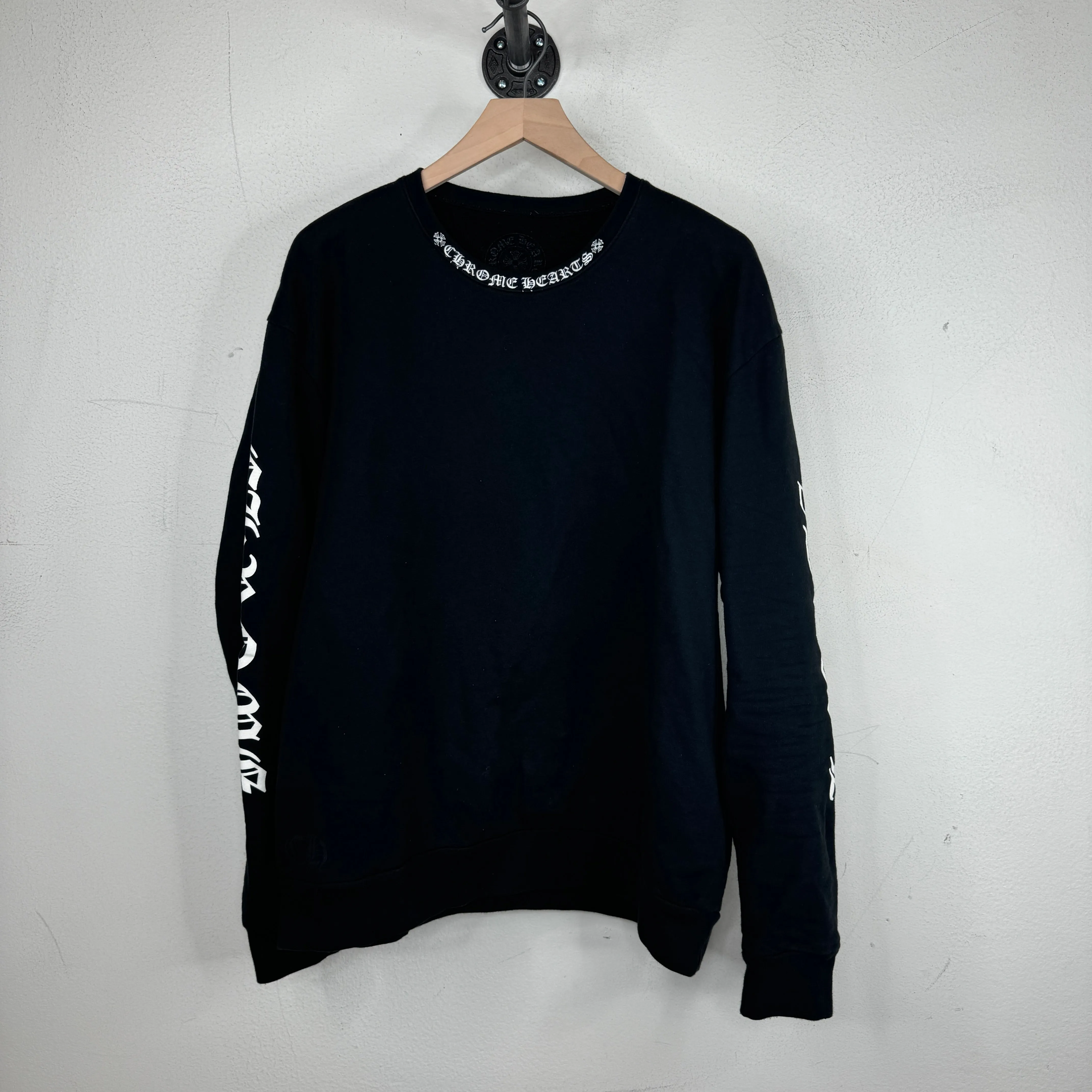 Chrome Hearts Collar Print Crewneck