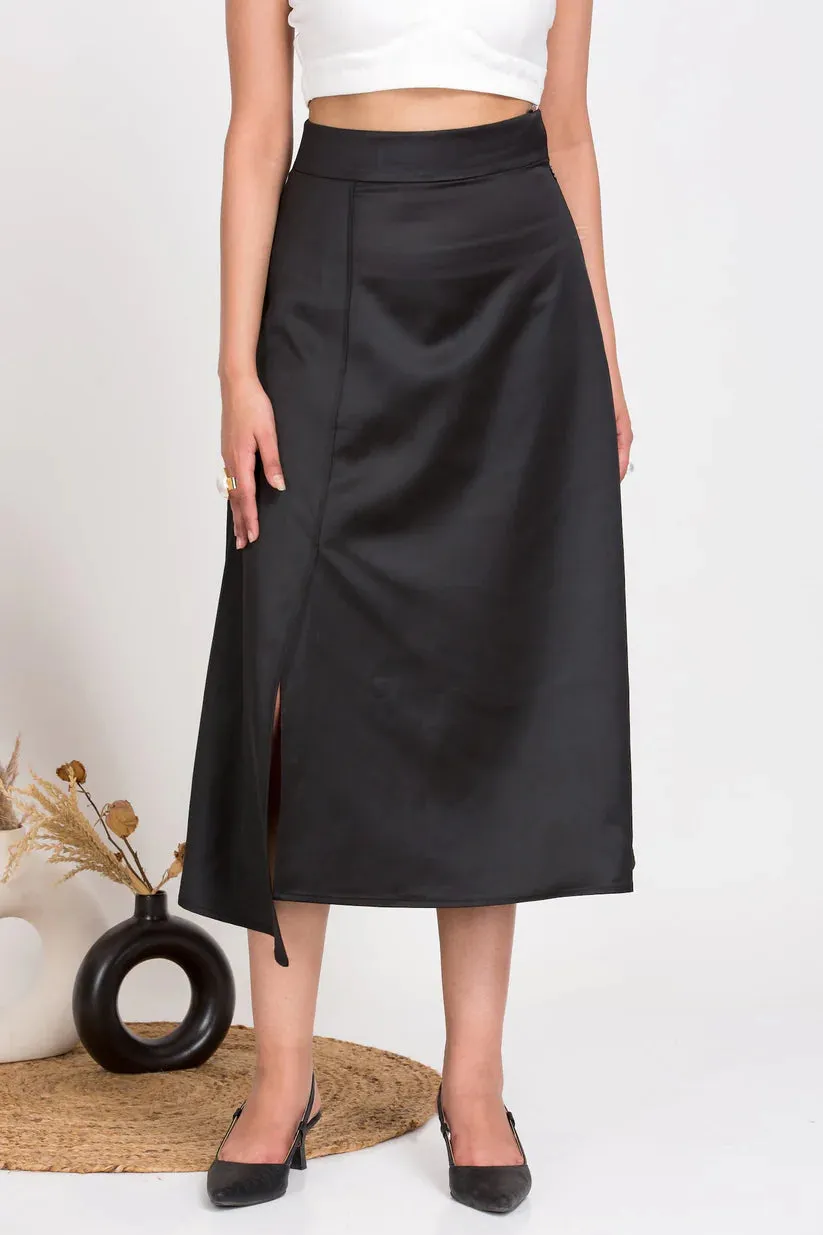 Classic Black Formal Women's Luxury Skirt