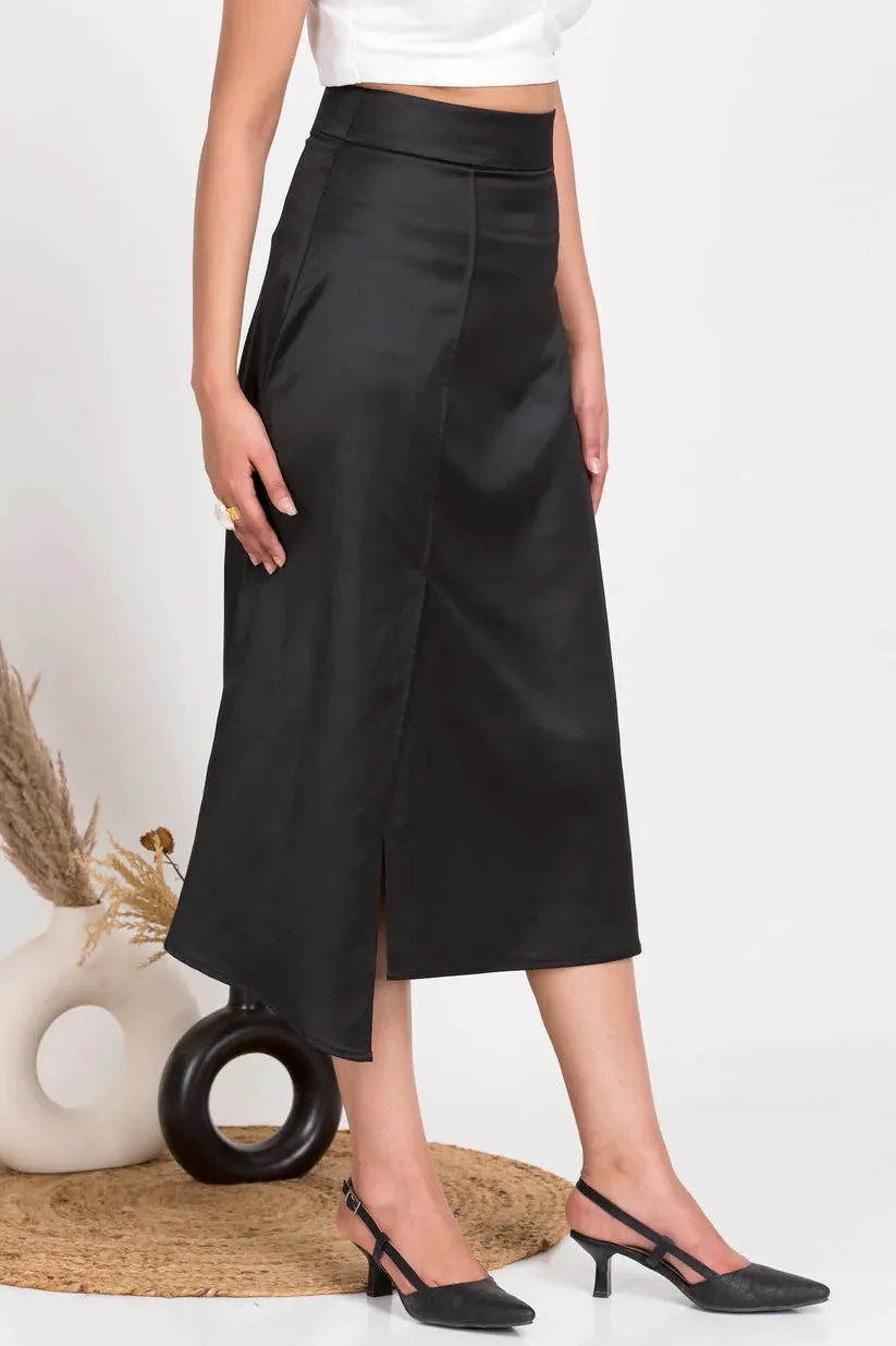 Classic Black Formal Women's Luxury Skirt