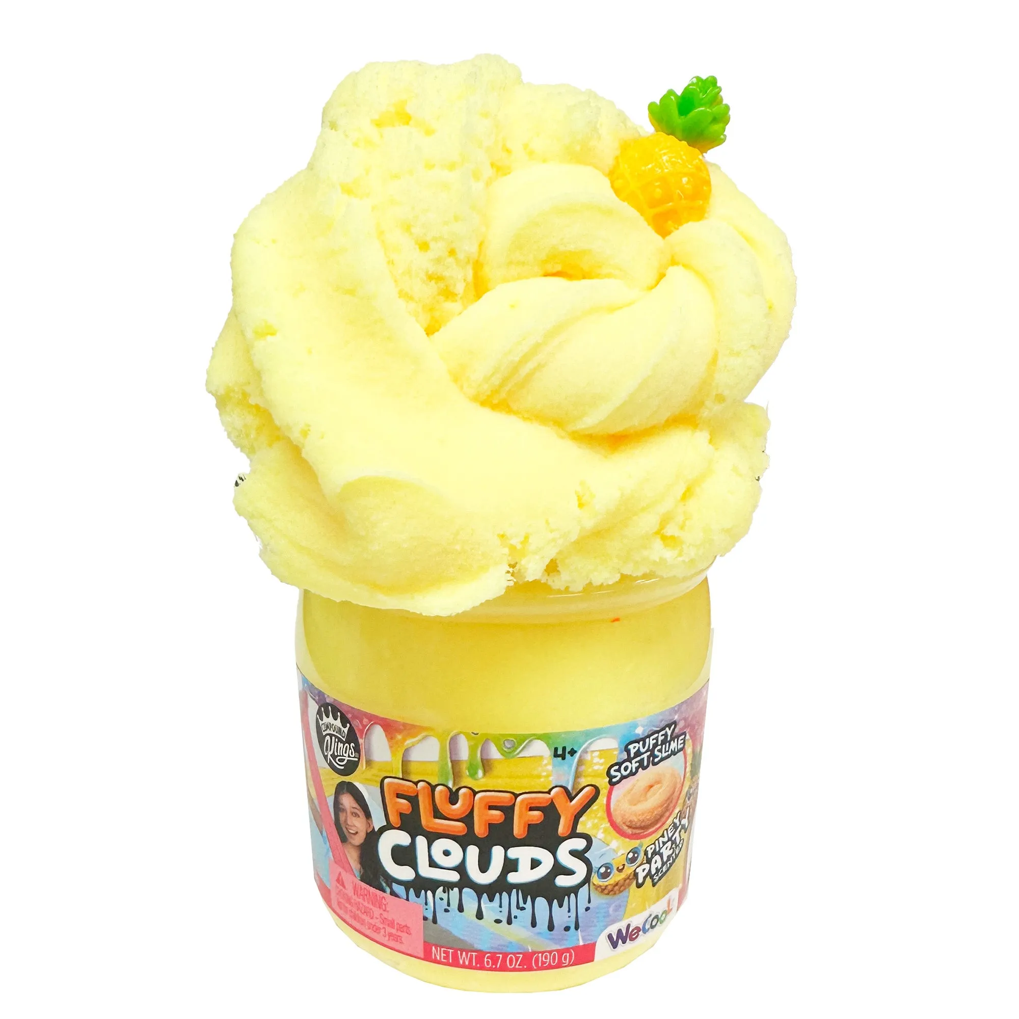 COMPOUND KINGS - Fluffy Cloudz Slime Jar | Pineapple Scent