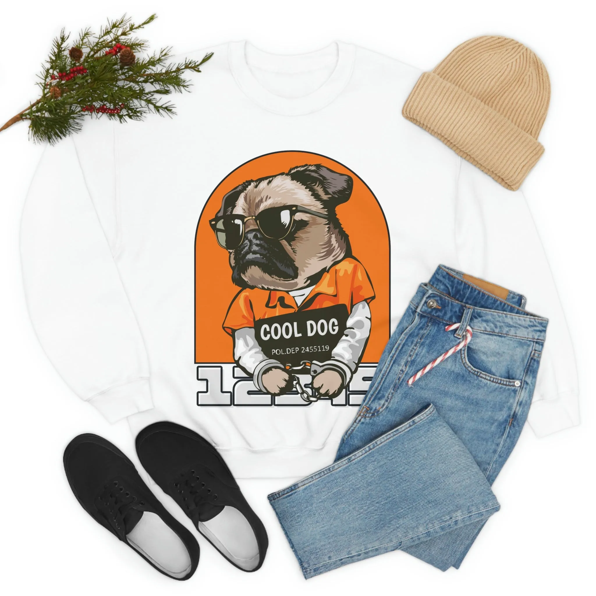 Cool Dog Unisex Heavy Blend™ Crewneck Sweatshirt POD