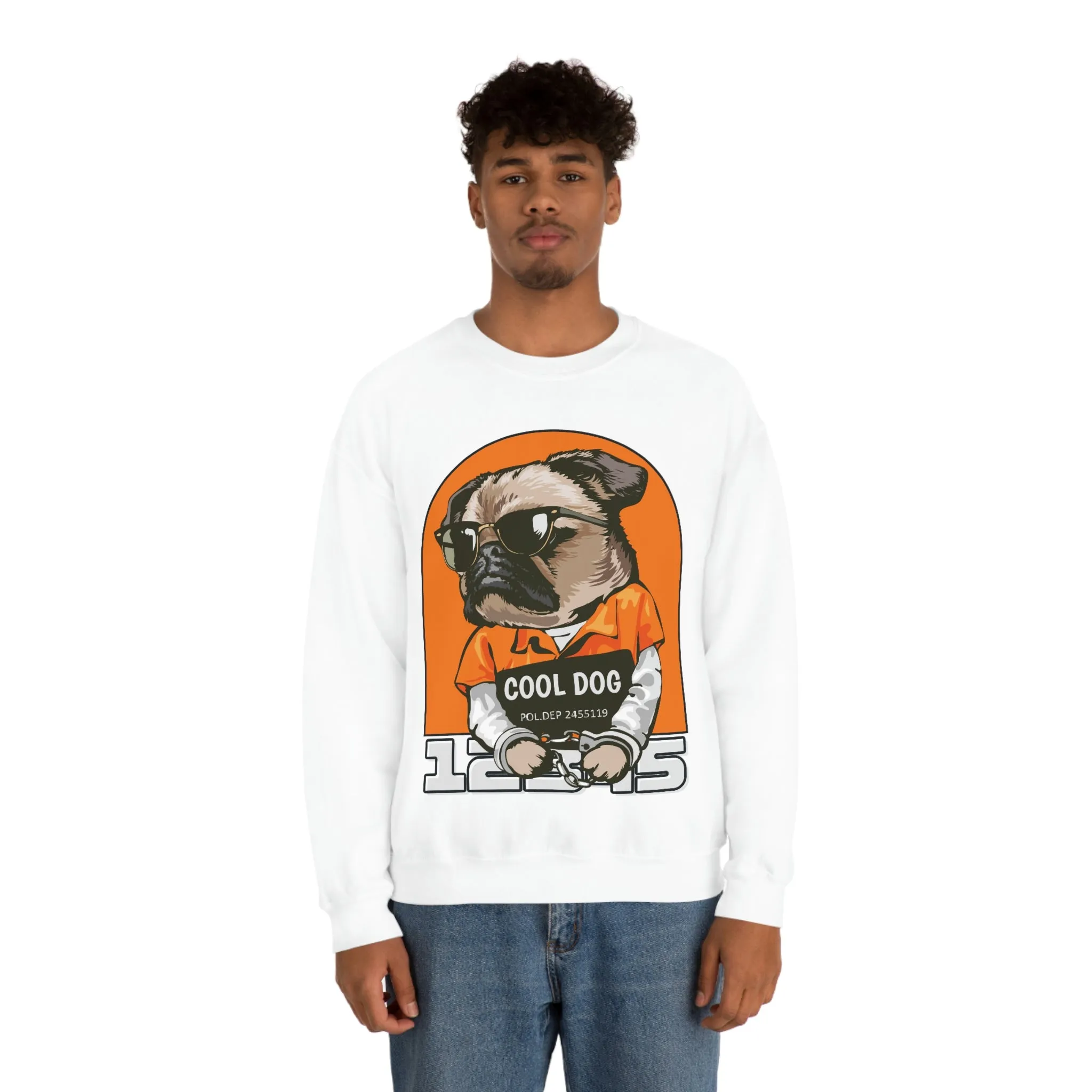 Cool Dog Unisex Heavy Blend™ Crewneck Sweatshirt POD