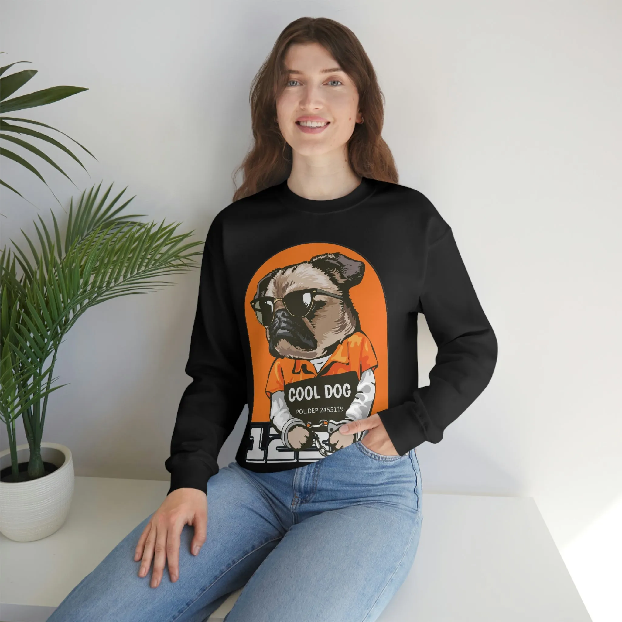 Cool Dog Unisex Heavy Blend™ Crewneck Sweatshirt POD