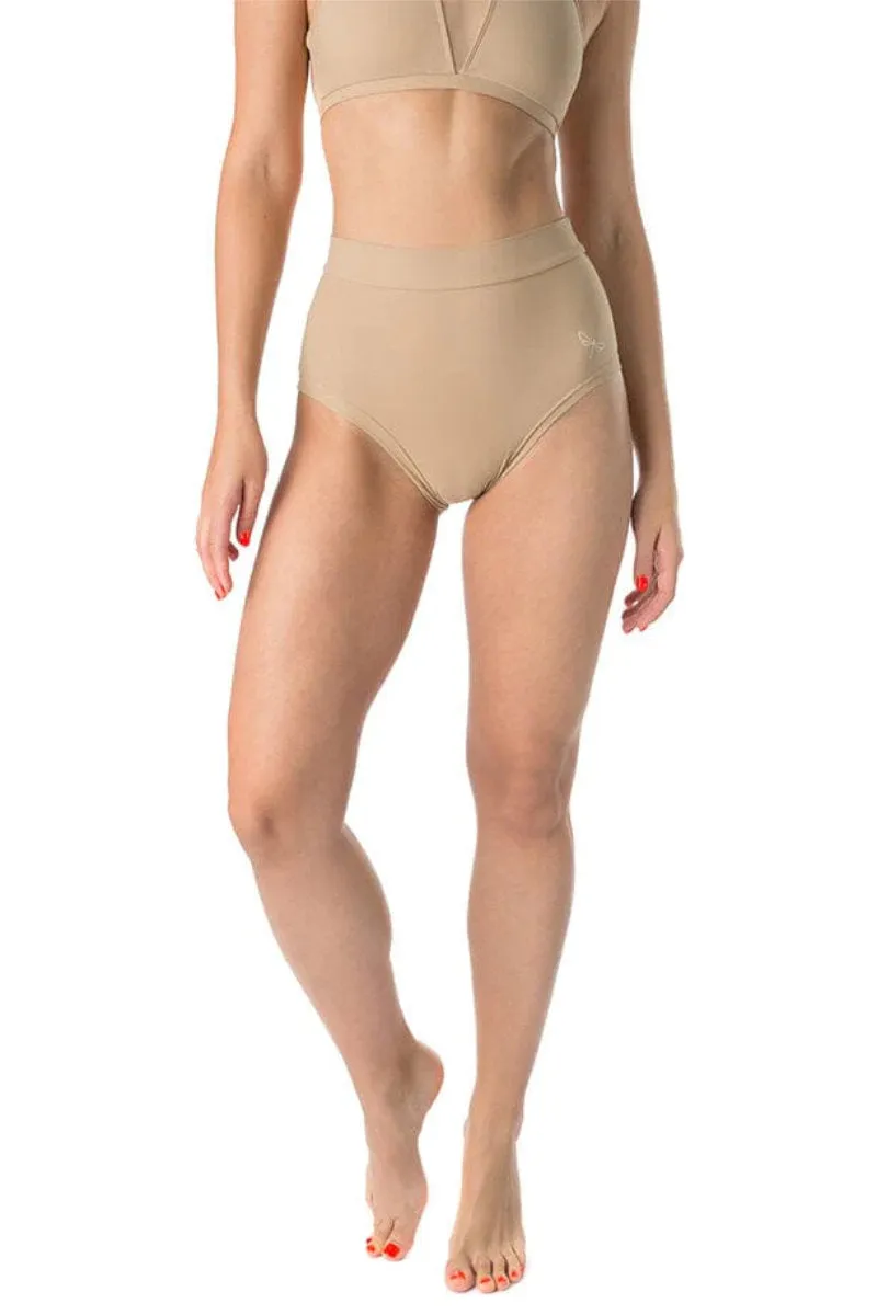 Dragonfly Lola High-Waisted Shorts - Sand