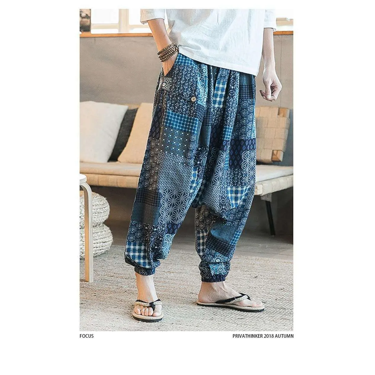 Geometric Harem Pants