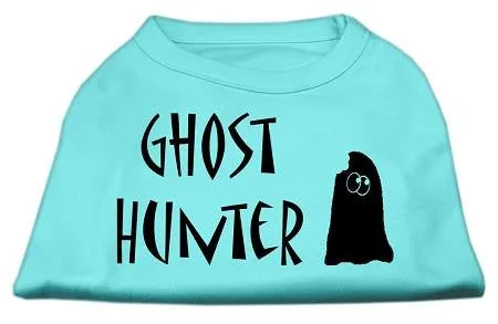 Ghost Hunter Screen Print Shirt Aqua with Black Lettering XL (16)