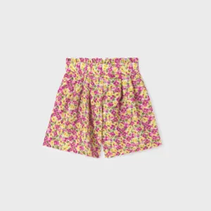 GIRLS PISTACHIO FLORAL PRINT SKORT