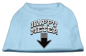 Happy Meter Screen Printed Dog Shirt Baby Blue XXL (18)