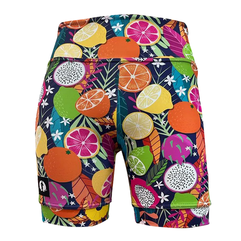 High Waist Funky Pants - Fruity