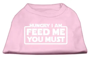 Hungry I am Screen Print Shirt Light Pink XL (16)