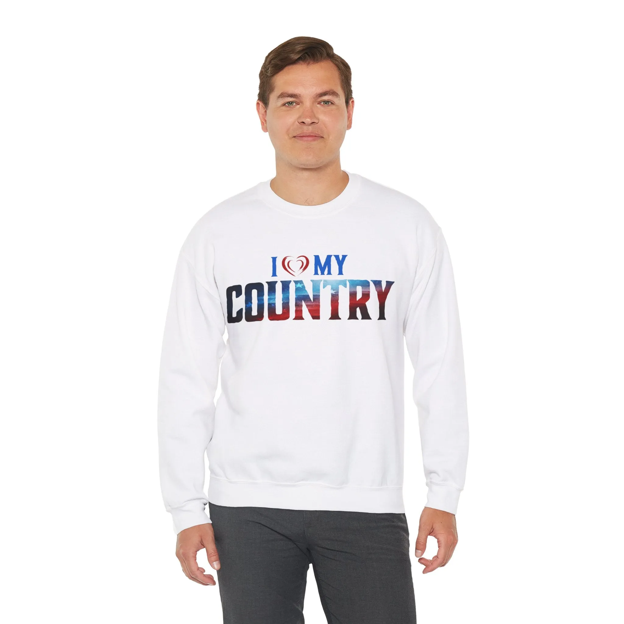 I Love My Country Crewneck Sweatshirt