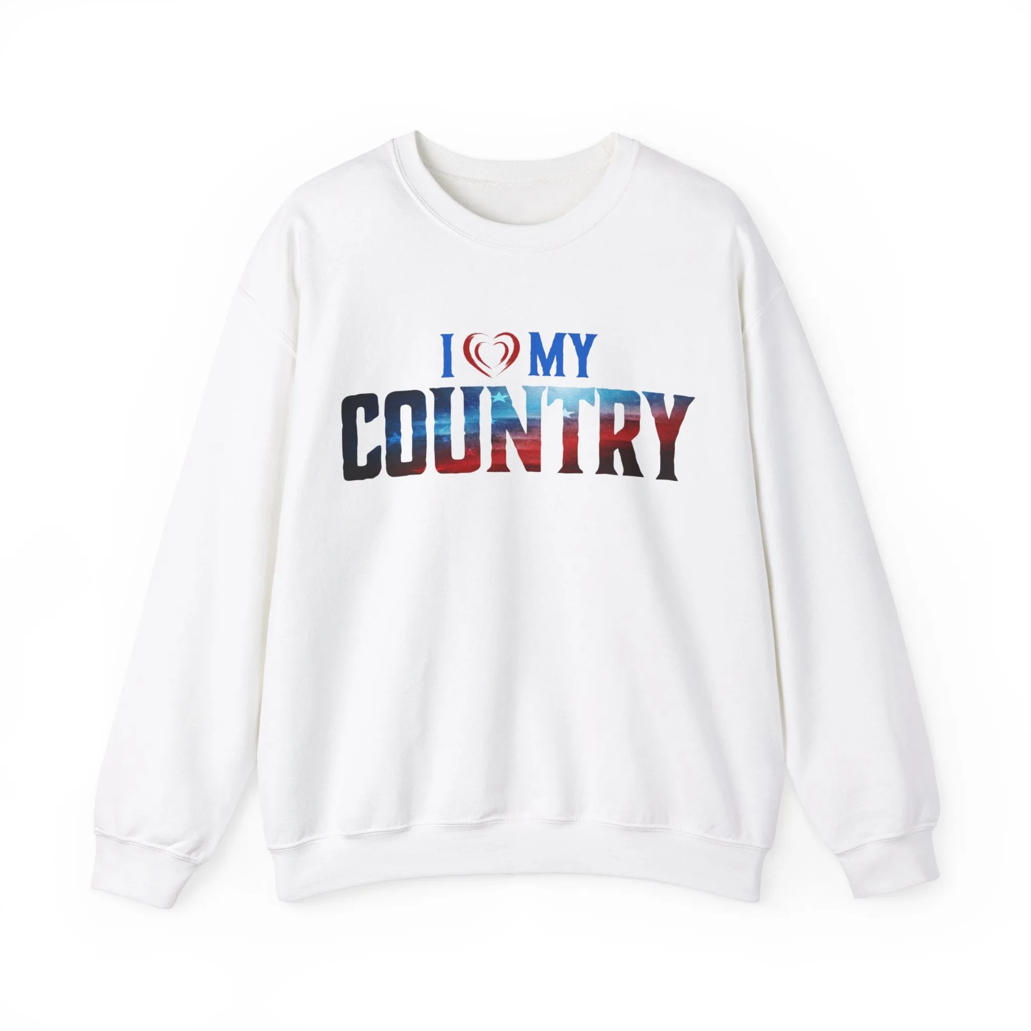 I Love My Country Crewneck Sweatshirt