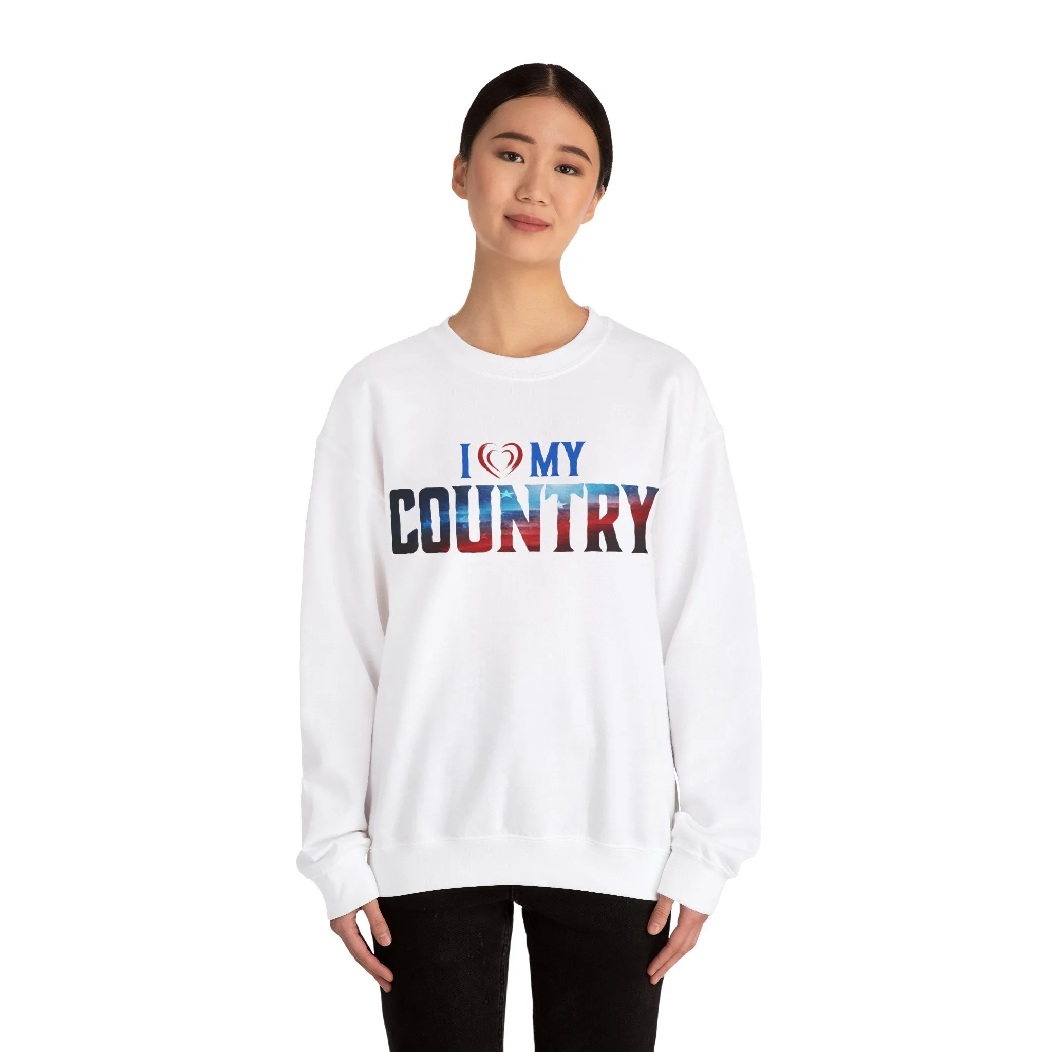 I Love My Country Crewneck Sweatshirt