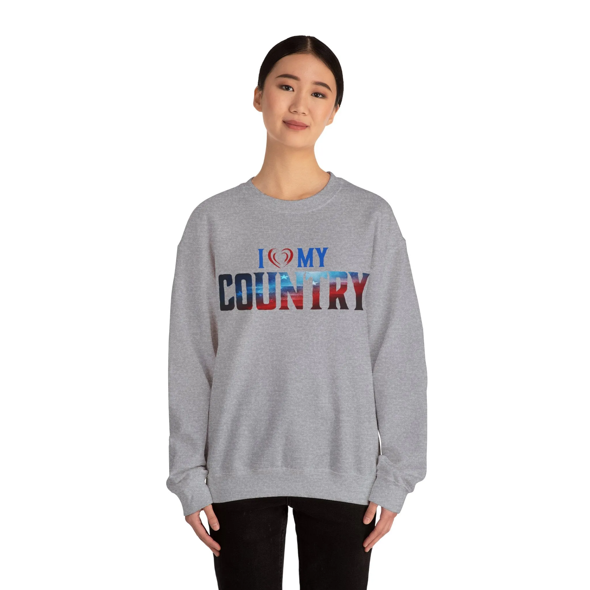 I Love My Country Crewneck Sweatshirt