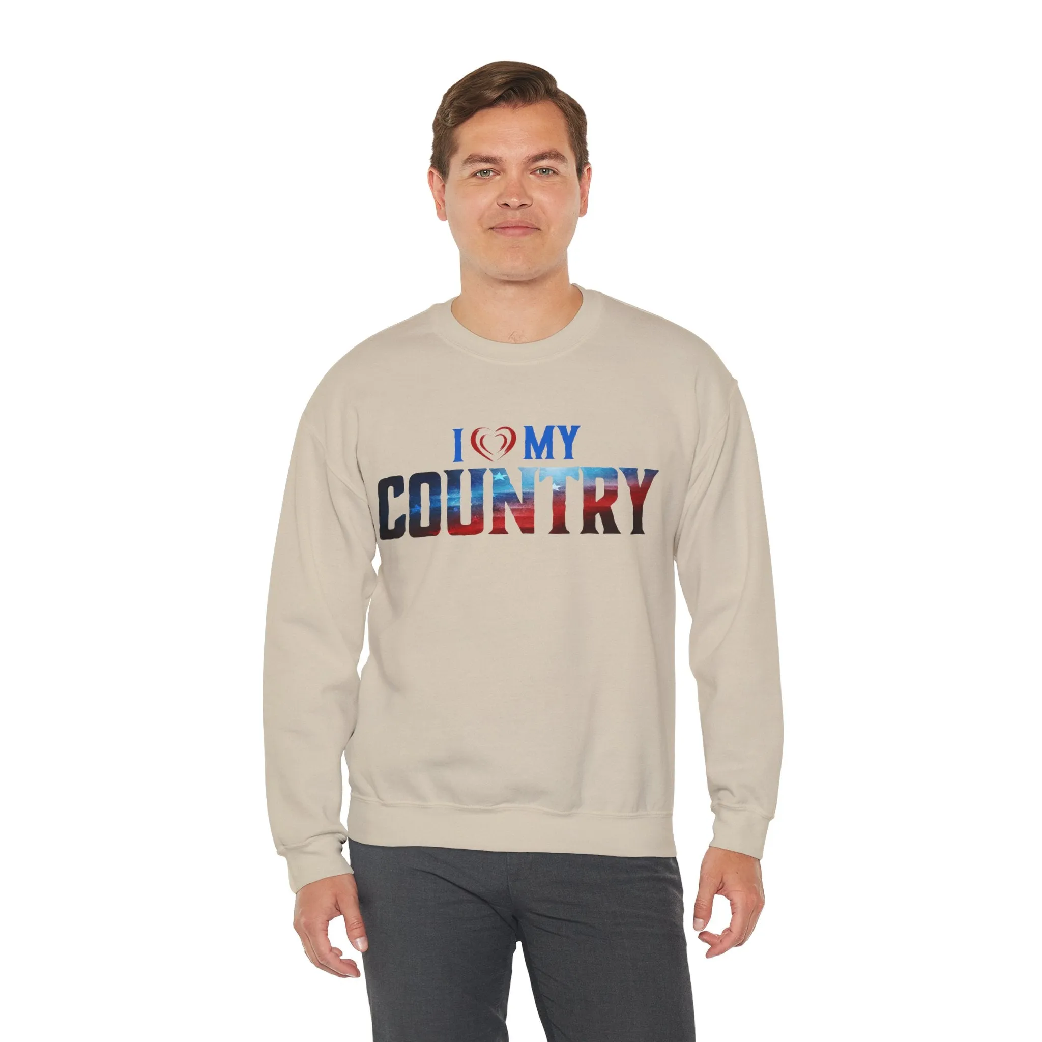 I Love My Country Crewneck Sweatshirt