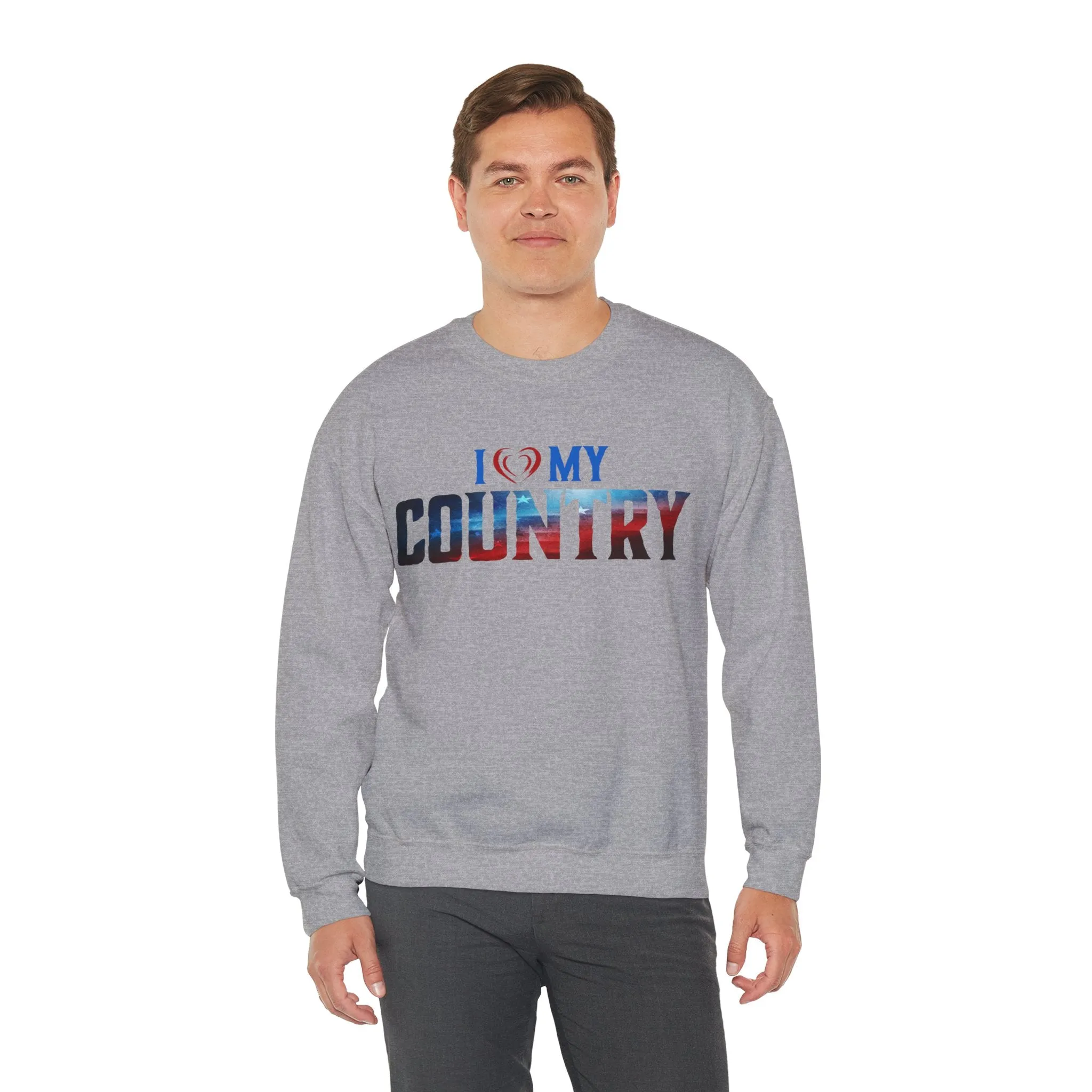 I Love My Country Crewneck Sweatshirt