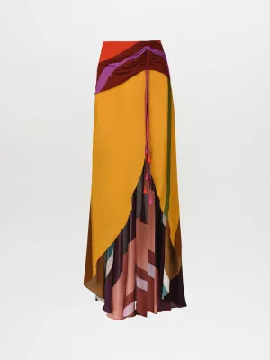 Karla Skirt Color Block Multi