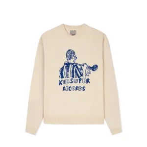 KidSuper Records Knit Sweater [Cream]