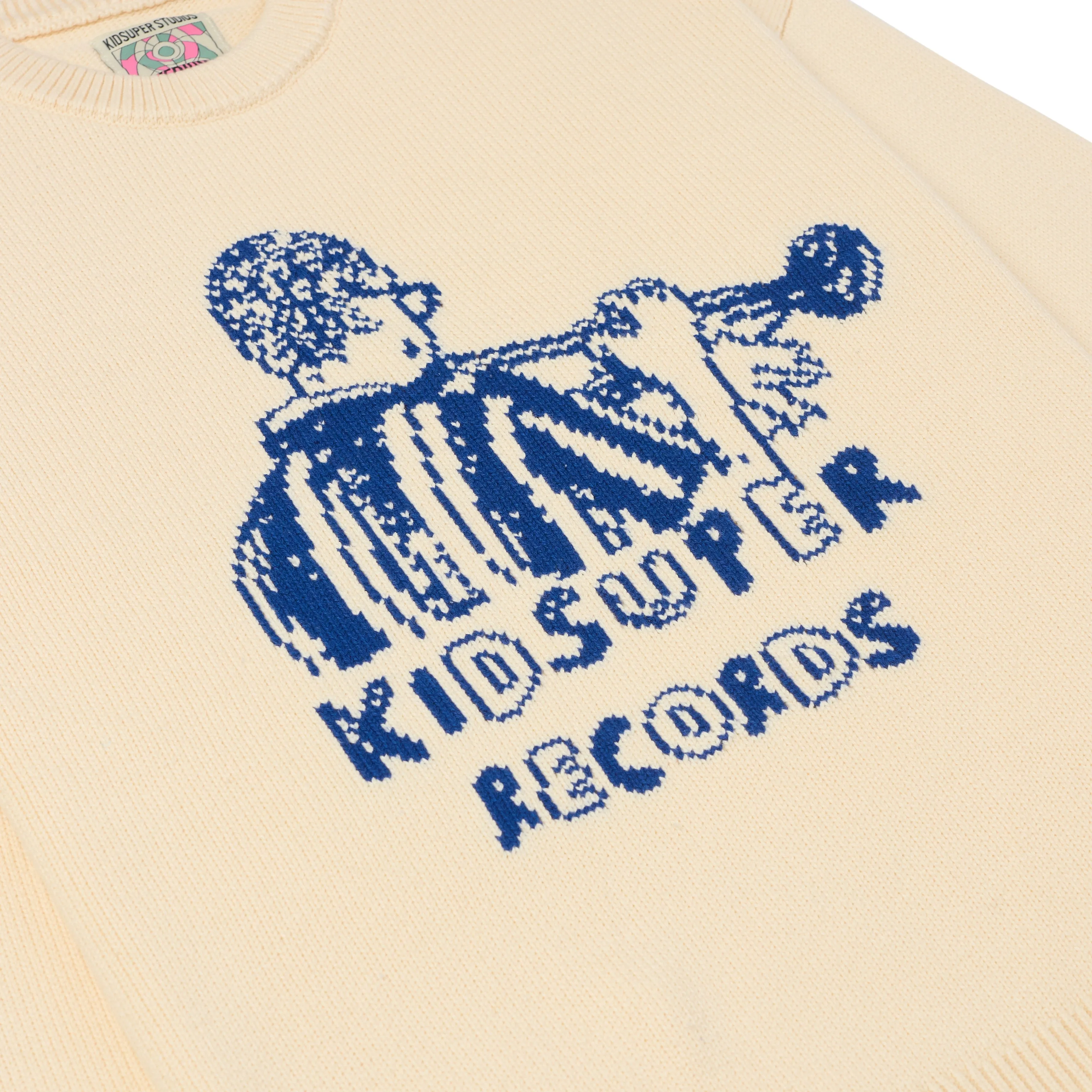 KidSuper Records Knit Sweater [Cream]