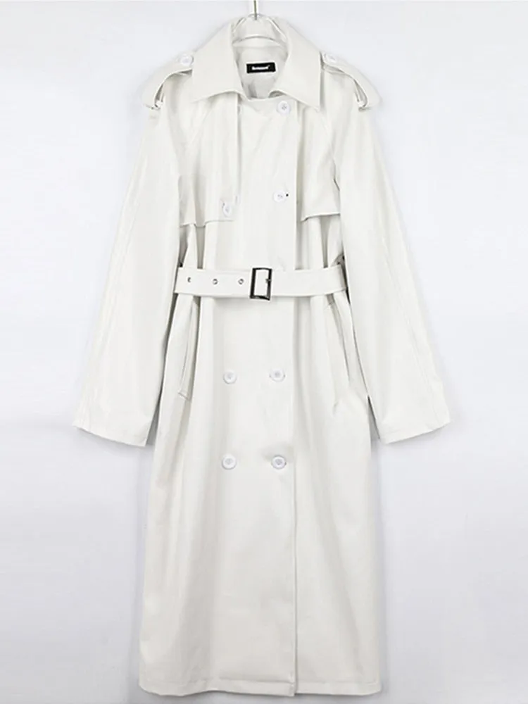 Leather Franco Trench Coat