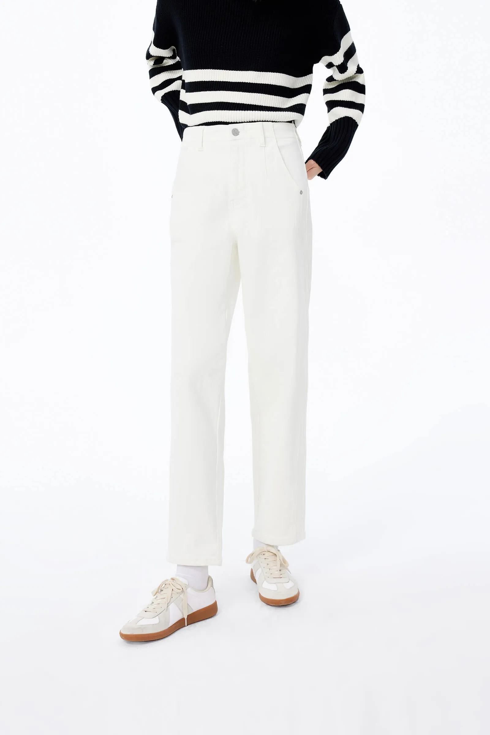 LILY High-Waisted Straight-Leg Jeans