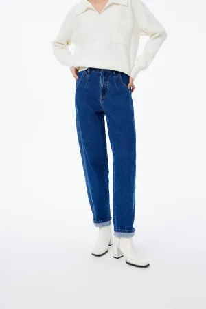 LILY High-Waisted Straight-Leg Jeans