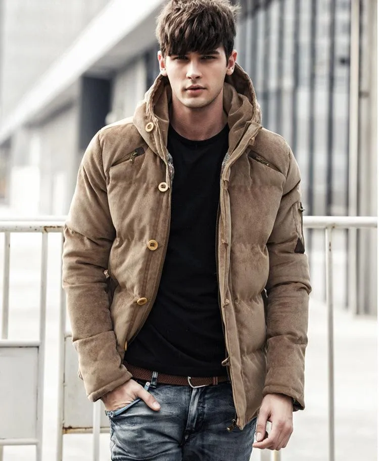 Luxury Padded Modern Corduroy Jacket