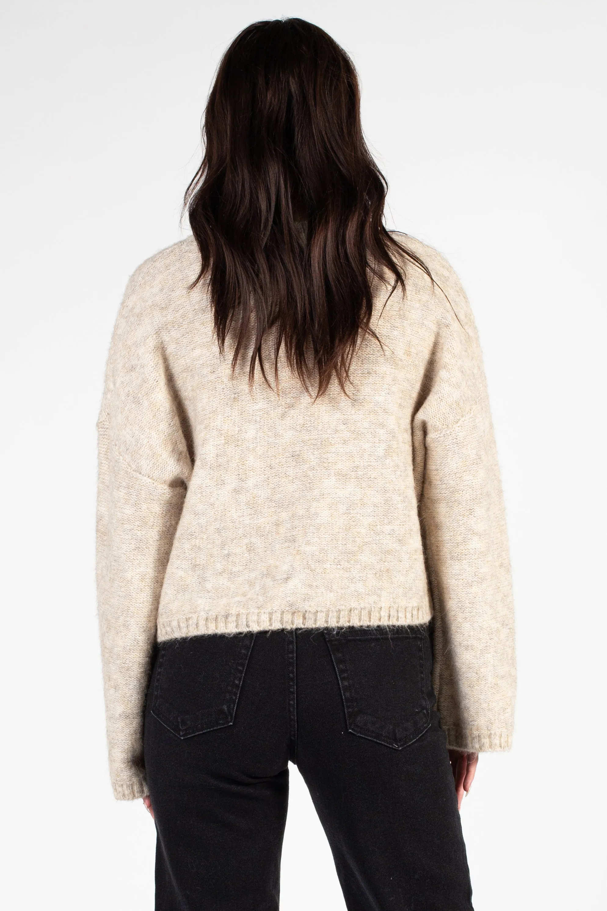 Lyla   Luxe Madge Crewneck Braid Front Sweater