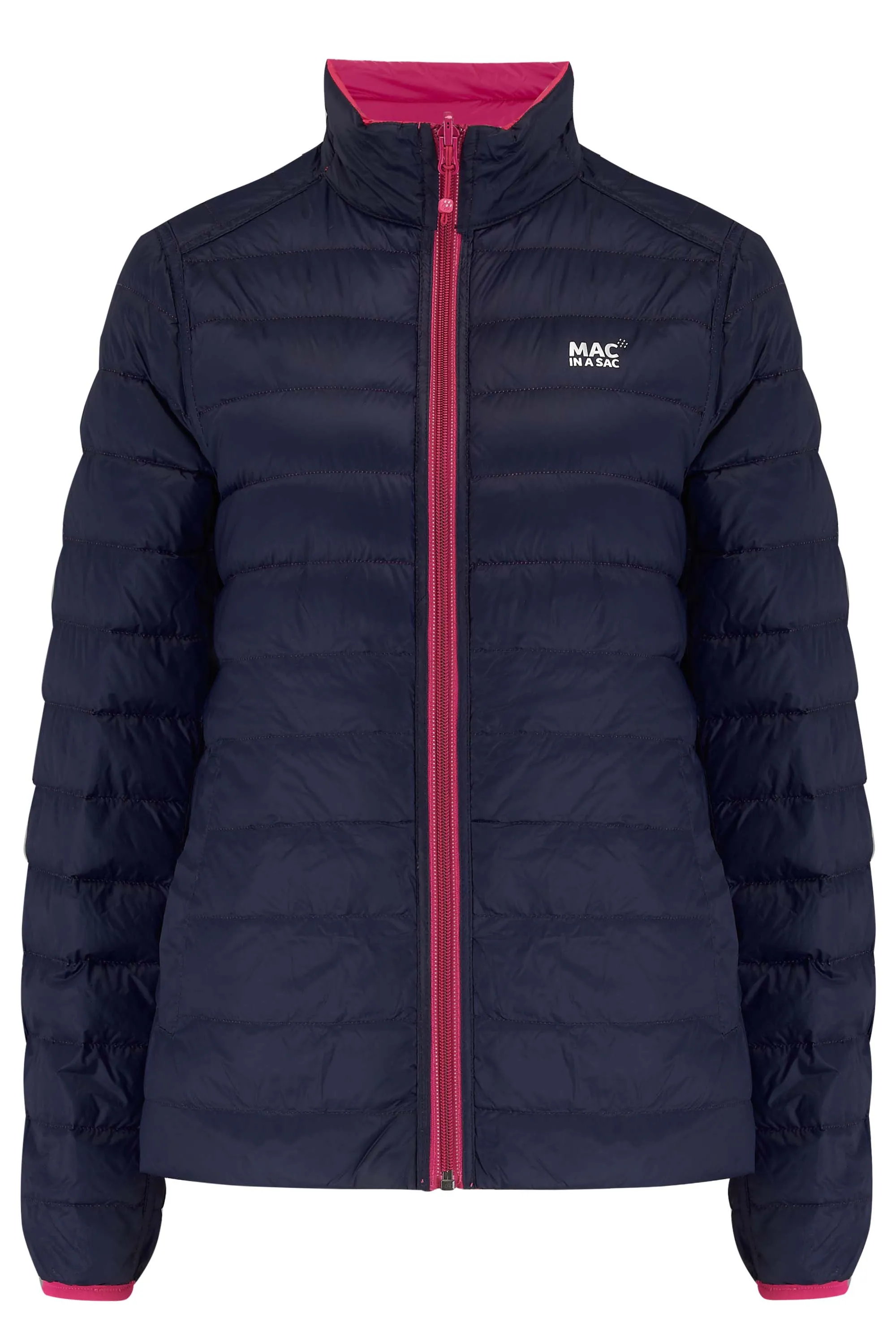 Mac In A Sac Polar2 Down Reversible (Ladies) - Fuchsia/Navy