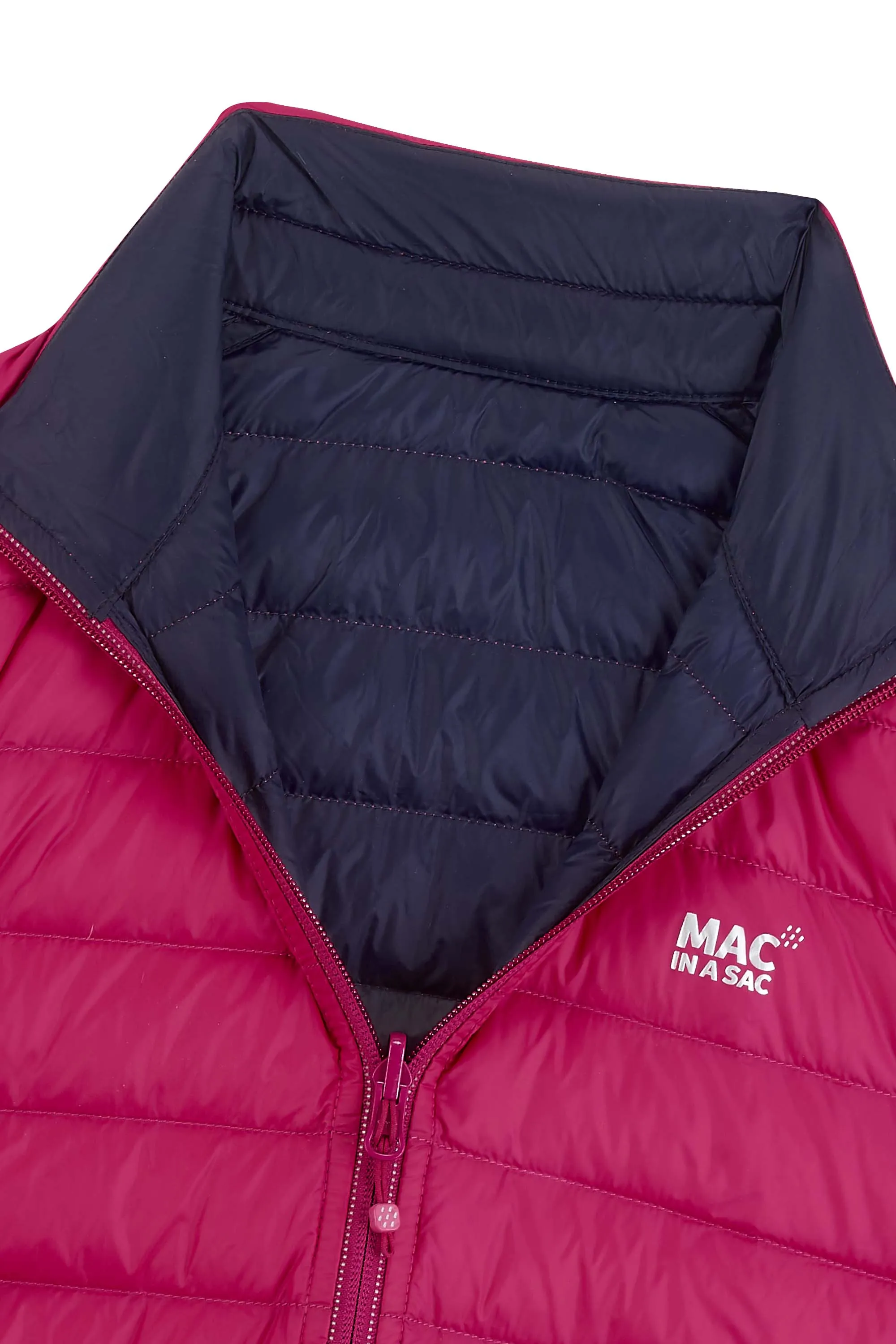 Mac In A Sac Polar2 Down Reversible (Ladies) - Fuchsia/Navy