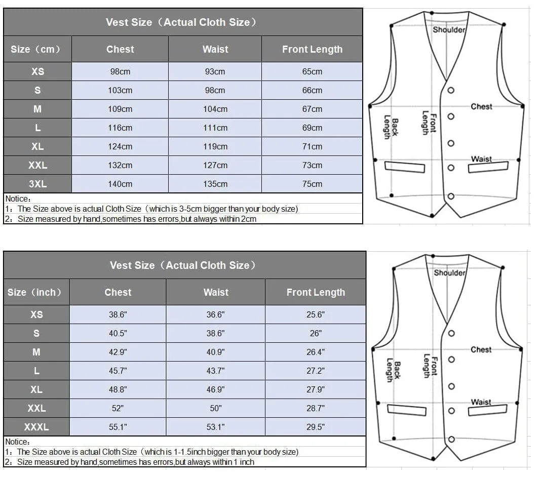 Men's  Suit Vest Casual Herringbone Notch Lapel Waistcoat