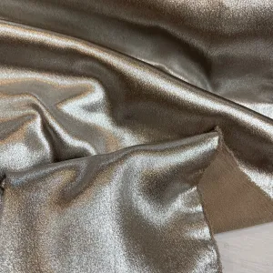 Mocha Foiled Stretch Suiting