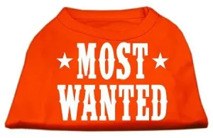 Most Wanted Screen Print Shirt Orange XL (16)