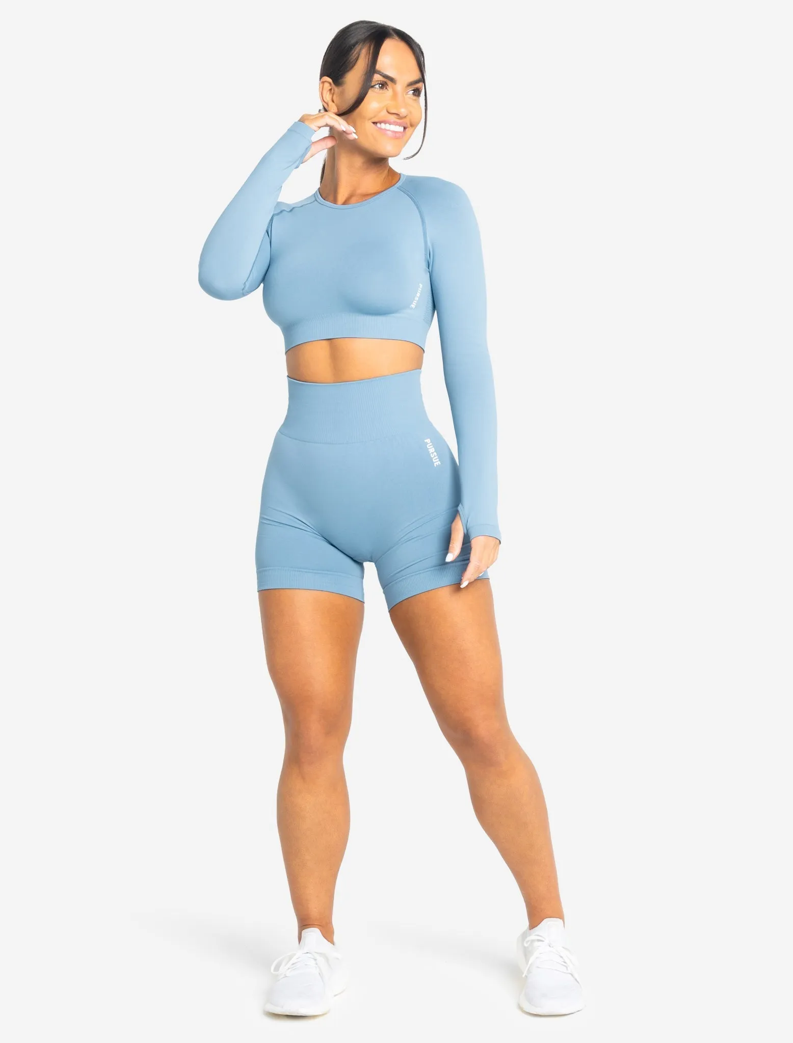 Move Seamless Shorts - Sky Blue