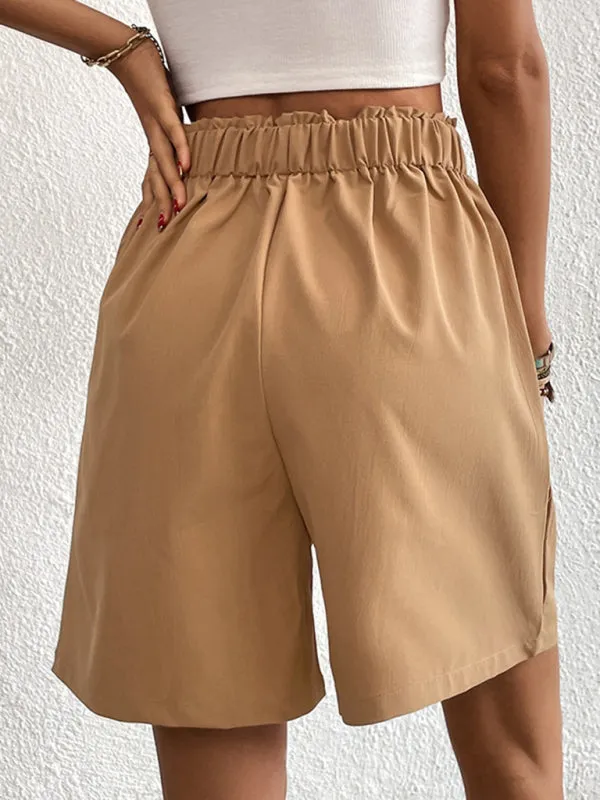 New Loose Pants Casual Ladies High Waist Wide Leg Shorts