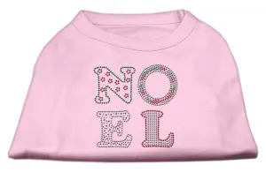 Noel Rhinestone Dog Shirt Light Pink Lg (14)