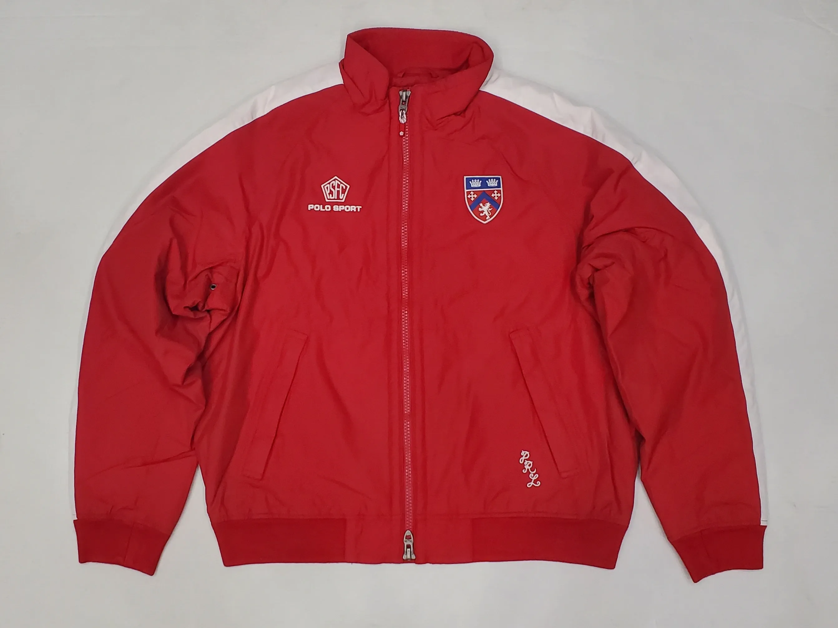 Nwt Polo Sport Red PSFC Patches Fleece Lining Water Resistant  Jacket