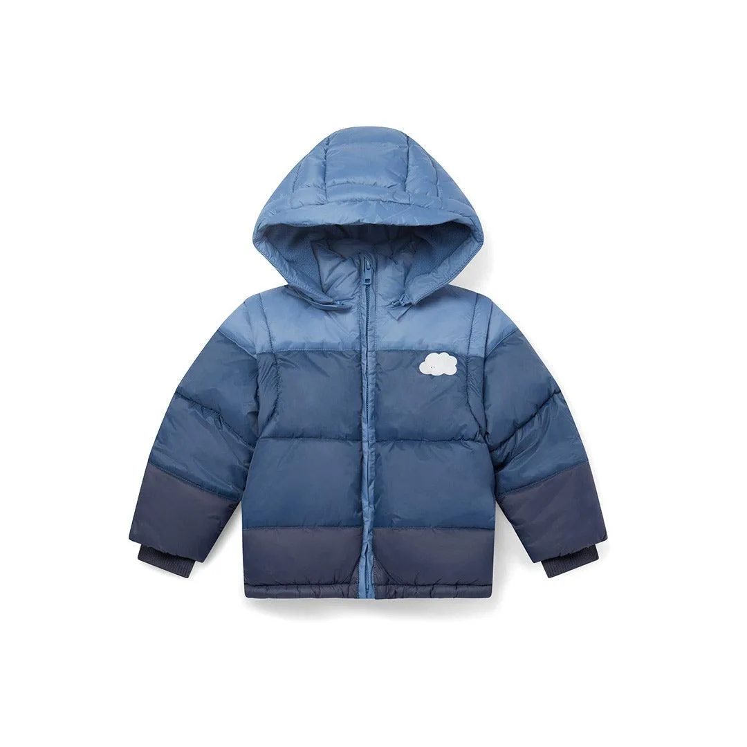 Outlet - MORI Recycled Waterproof Padded 3-in-1 Coat - Navy Ombre