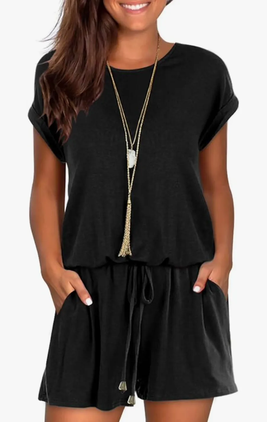 Sarah Romper | Black