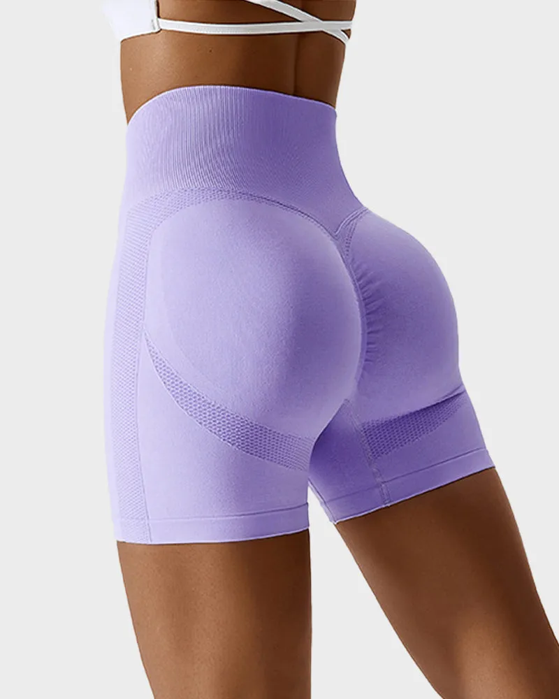 Seamless Knit Breathable Butt Lifting Fitness Shorts