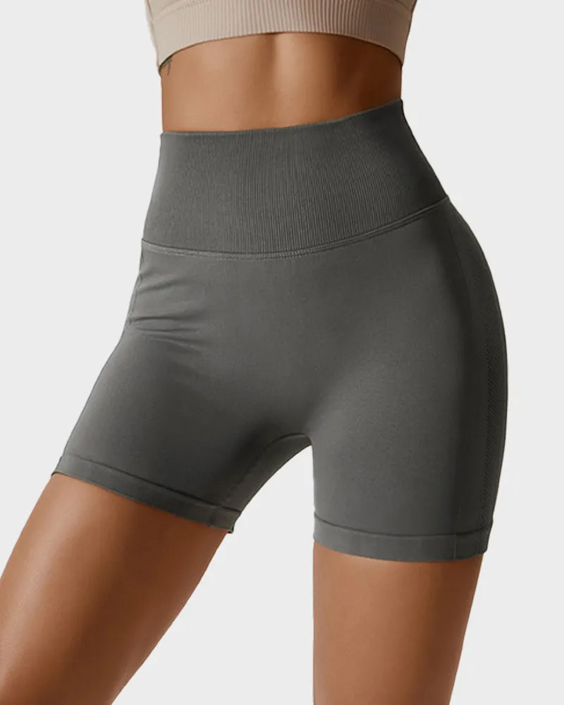 Seamless Knit Breathable Butt Lifting Fitness Shorts