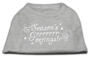 Seasons Greetings Screen Print Shirt Grey S (10)