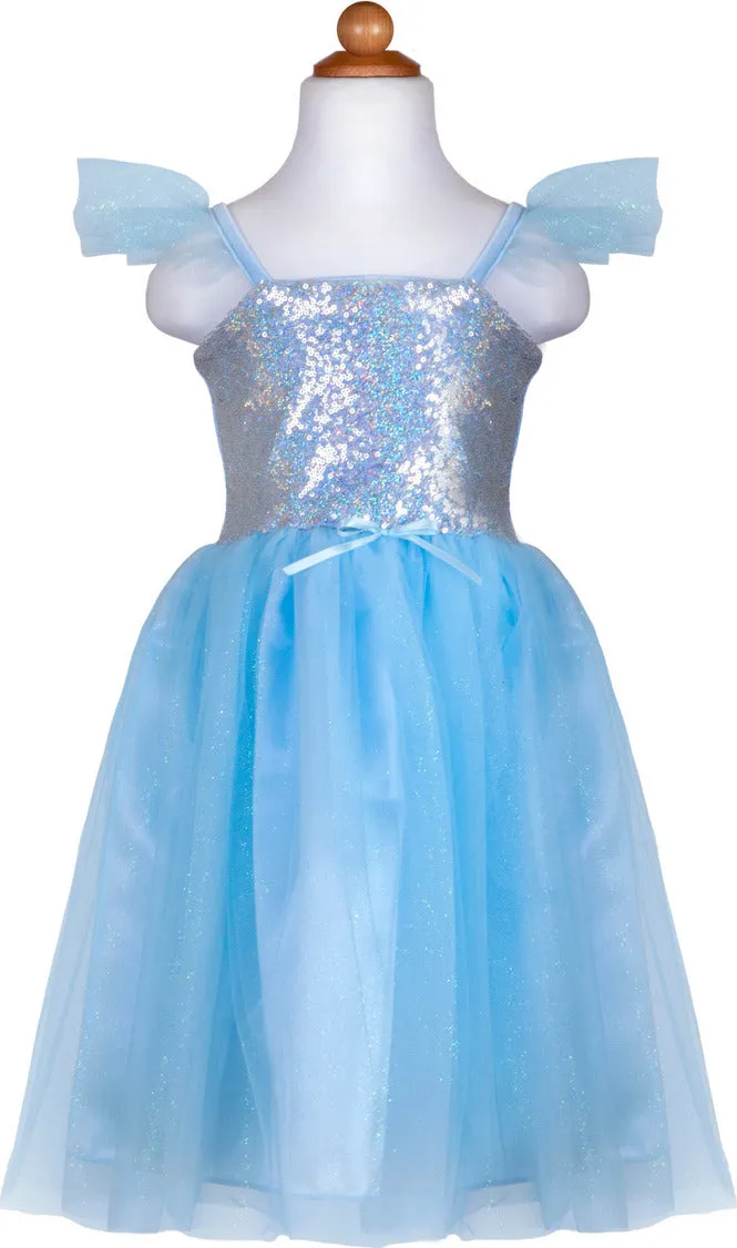 Sequin Princess Dress Blue 5/6